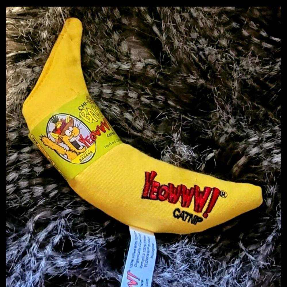 Cat Toy YEOWWW Ducky Catnip Banana New!.. Cats Love! each
